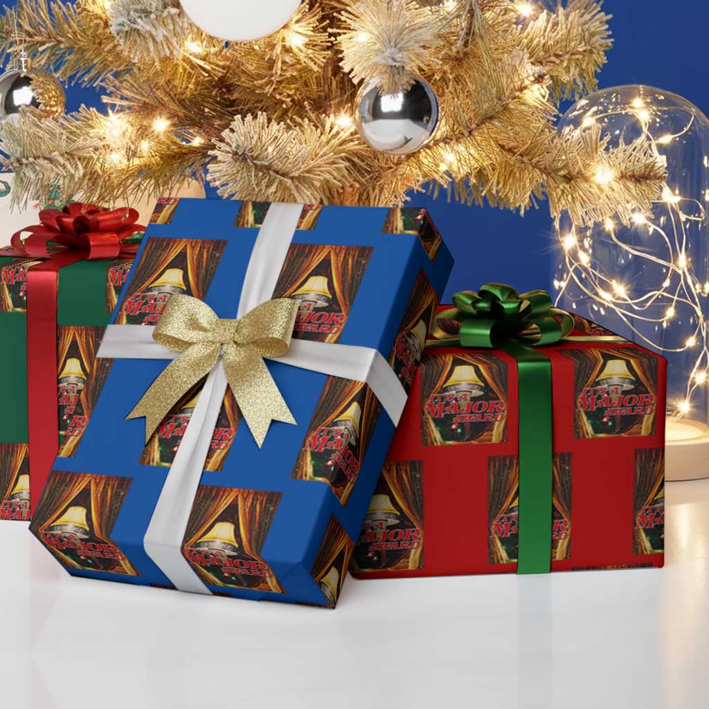 Funny Christmas Movie It Is A Major Award Wrapping Paper Roll Italian Leg Lamp - Wonder Print Shop
