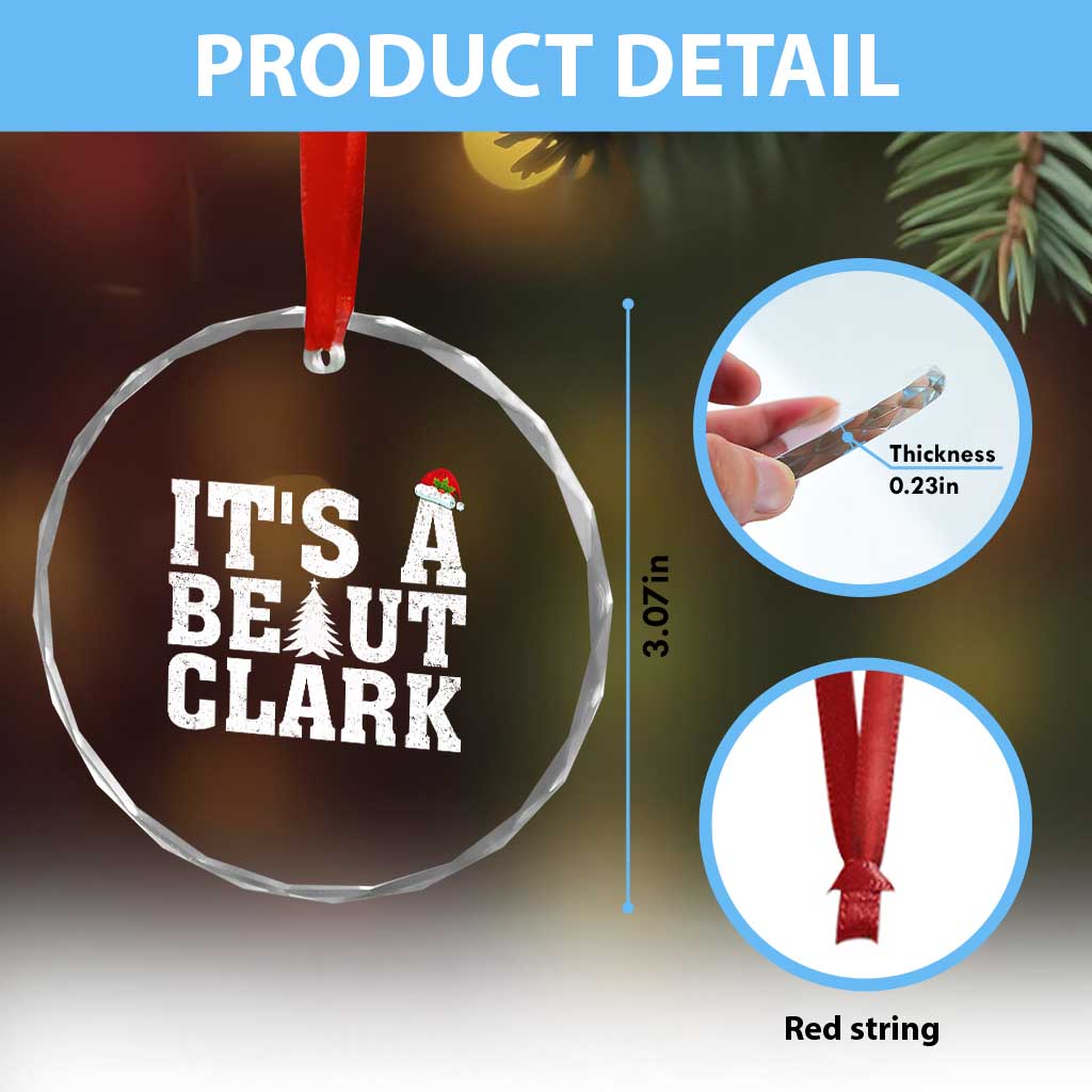 Funny Christmas Movie Its A Beaut Clark Crystal Glass Ornament Xmas Vacation Holiday - Wonder Print Shop