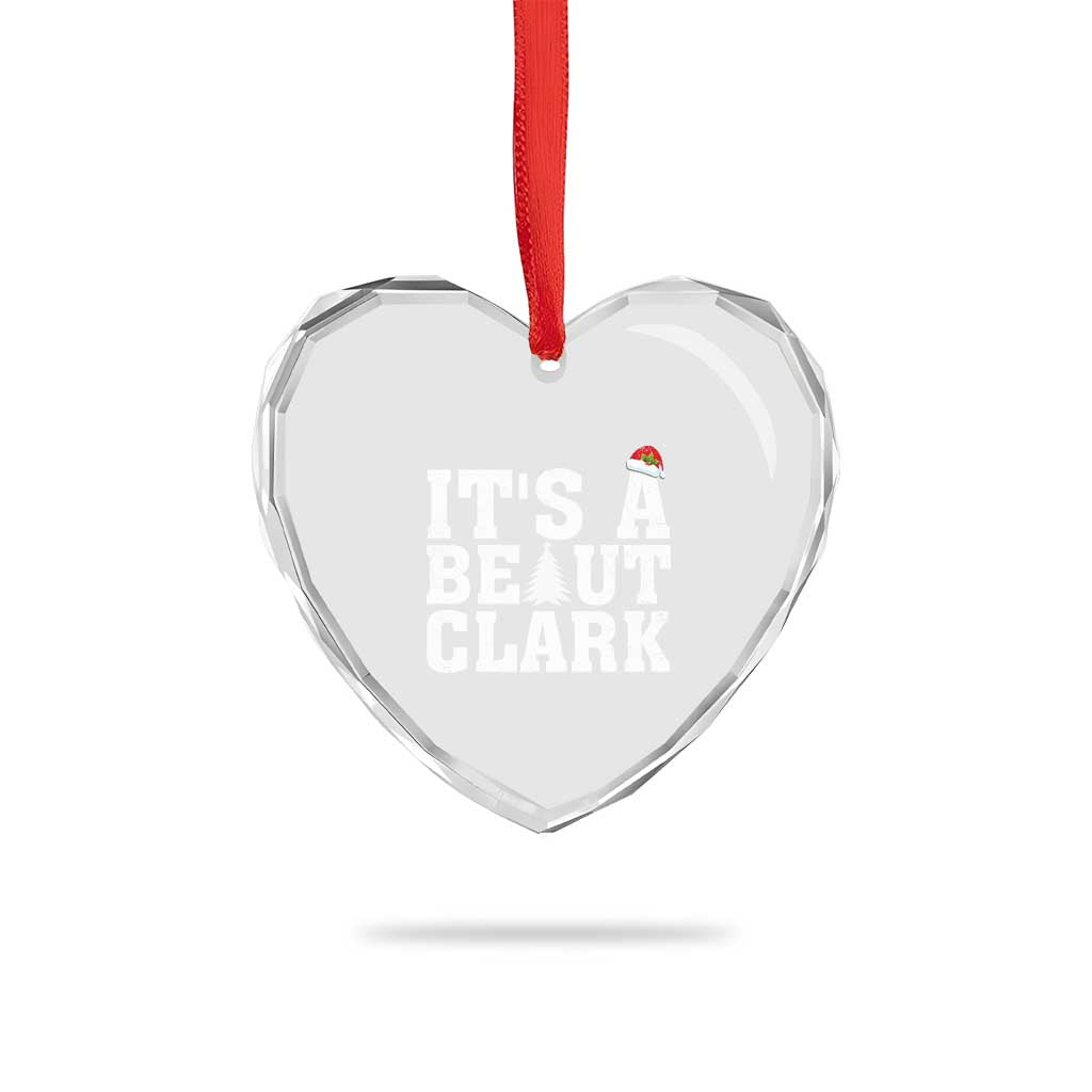 Funny Christmas Movie Its A Beaut Clark Heart Crystal Glass Ornament Xmas Vacation Holiday - Wonder Print Shop