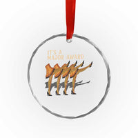 Funny Christmas Movie It's A Major Award Crystal Glass Ornament Italian Leg Lamp - Wonder Print Shop