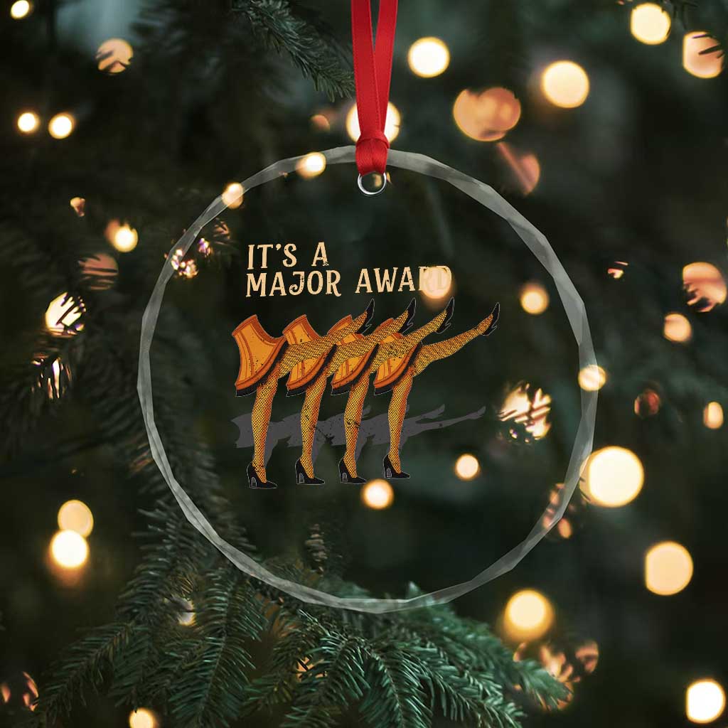Funny Christmas Movie It's A Major Award Crystal Glass Ornament Italian Leg Lamp - Wonder Print Shop