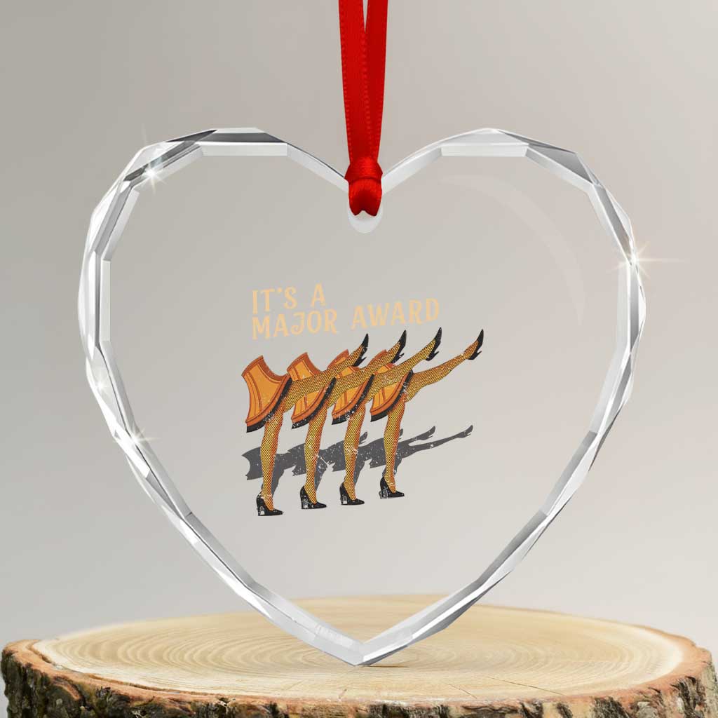 Funny Christmas Movie It's A Major Award Heart Crystal Glass Ornament Italian Leg Lamp - Wonder Print Shop