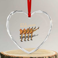 Funny Christmas Movie It's A Major Award Heart Crystal Glass Ornament Italian Leg Lamp - Wonder Print Shop