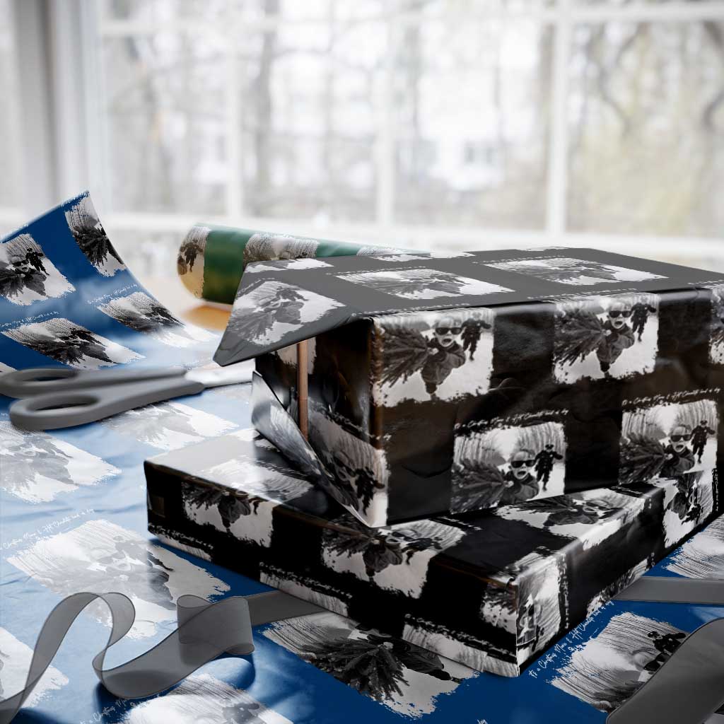 Funny Christmas Movie Wrapping Paper Roll Funny Kevin Home Xmas Meme Alone - Wonder Print Shop
