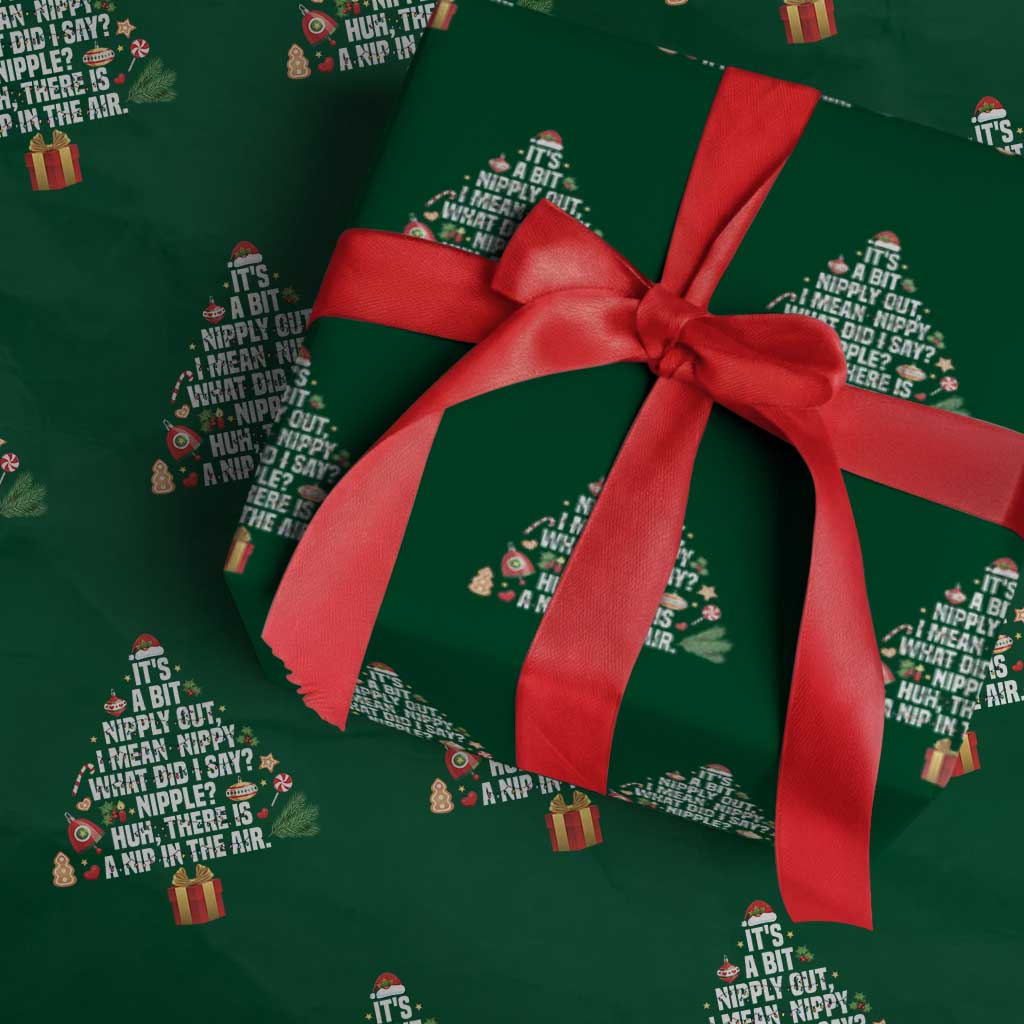 Funny Christmas Movie Wrapping Paper Roll Its A Bit Nipply Out Nipply Out Xmas Vacation Holiday - Wonder Print Shop