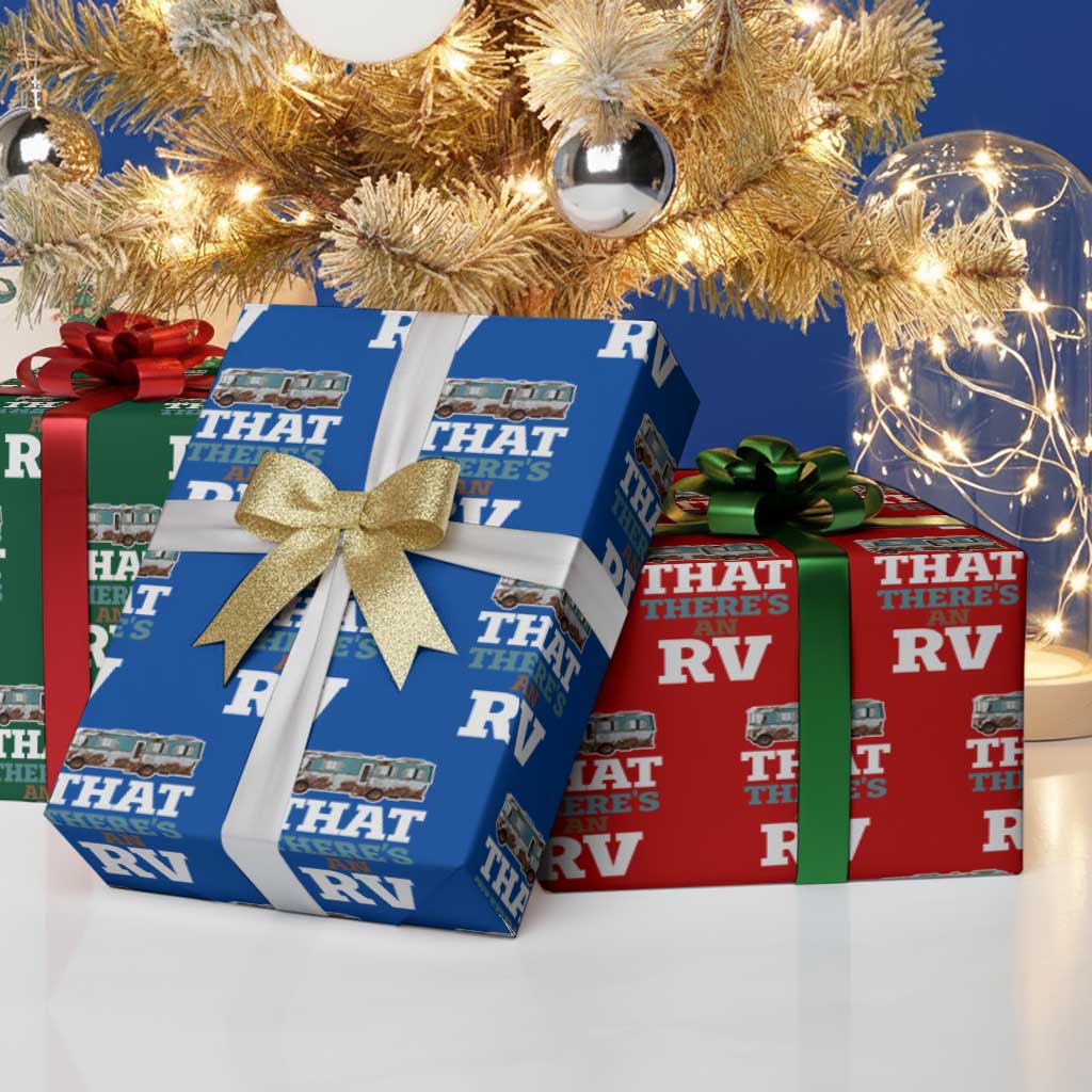 Funny Christmas Movie Wrapping Paper Roll That There's An RV Camping Car Motorhome - Wonder Print Shop
