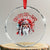 Funny Christmas Native American Crystal Glass Ornament Ho Ho Lay War Bonnet Santa Indian Tribes - Wonder Print Shop