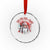 Funny Christmas Native American Crystal Glass Ornament Ho Ho Lay War Bonnet Santa Indian Tribes - Wonder Print Shop