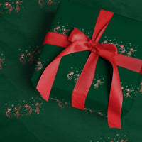 Funny Christmas Native American Wrapping Paper Roll Santa Kokopeli Snowflake - Wonder Print Shop