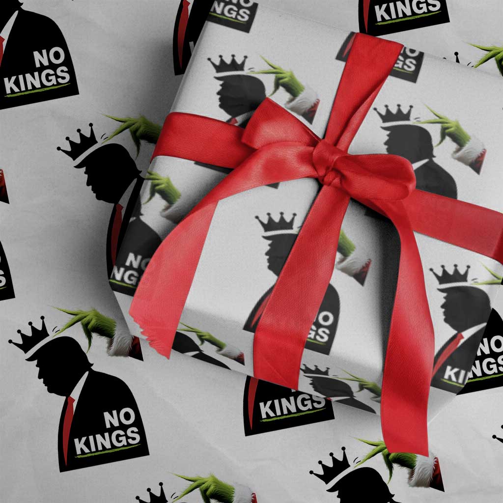 Funny Christmas No Kings in America Wrapping Paper Roll TS10