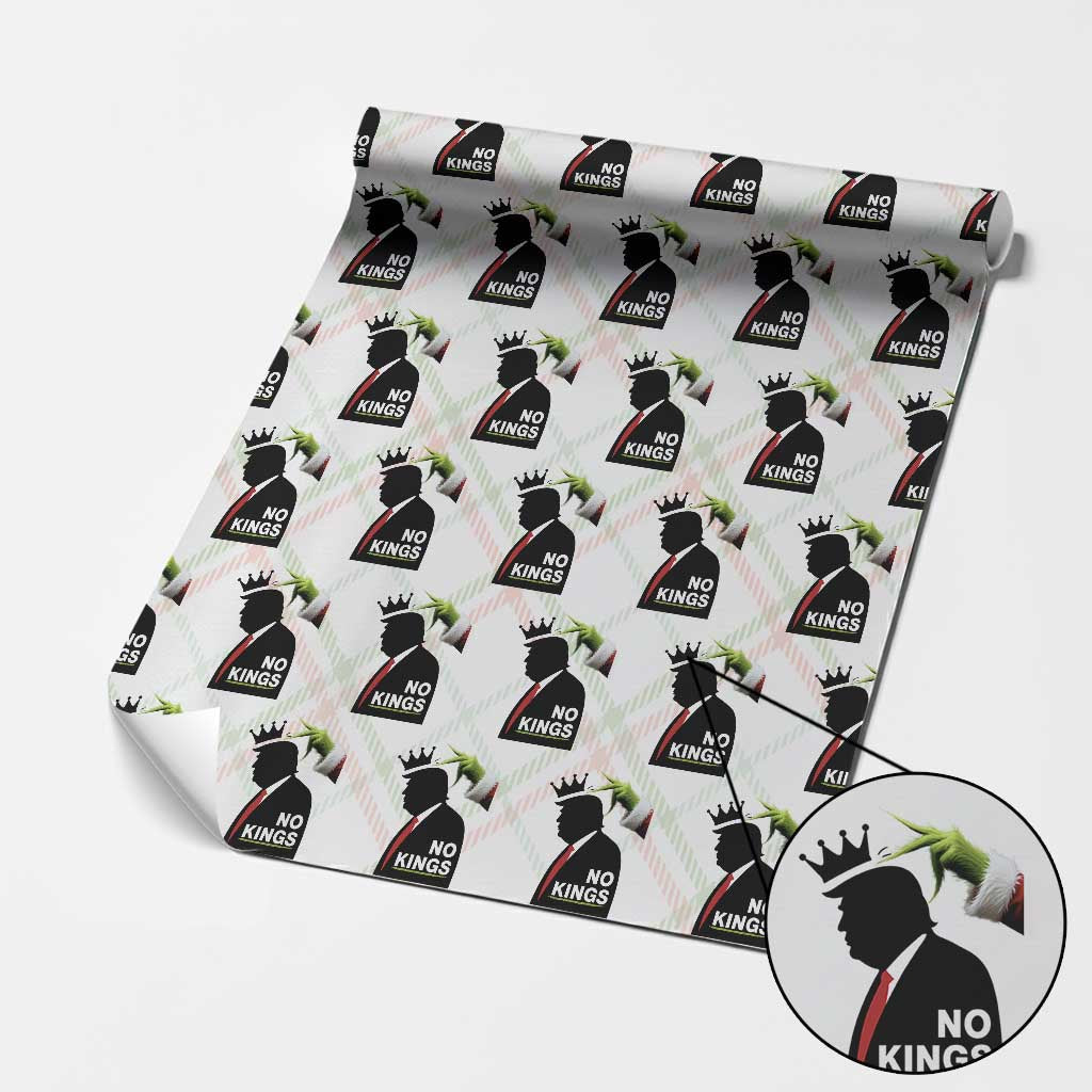 Funny Christmas No Kings in America Wrapping Paper Roll TS10