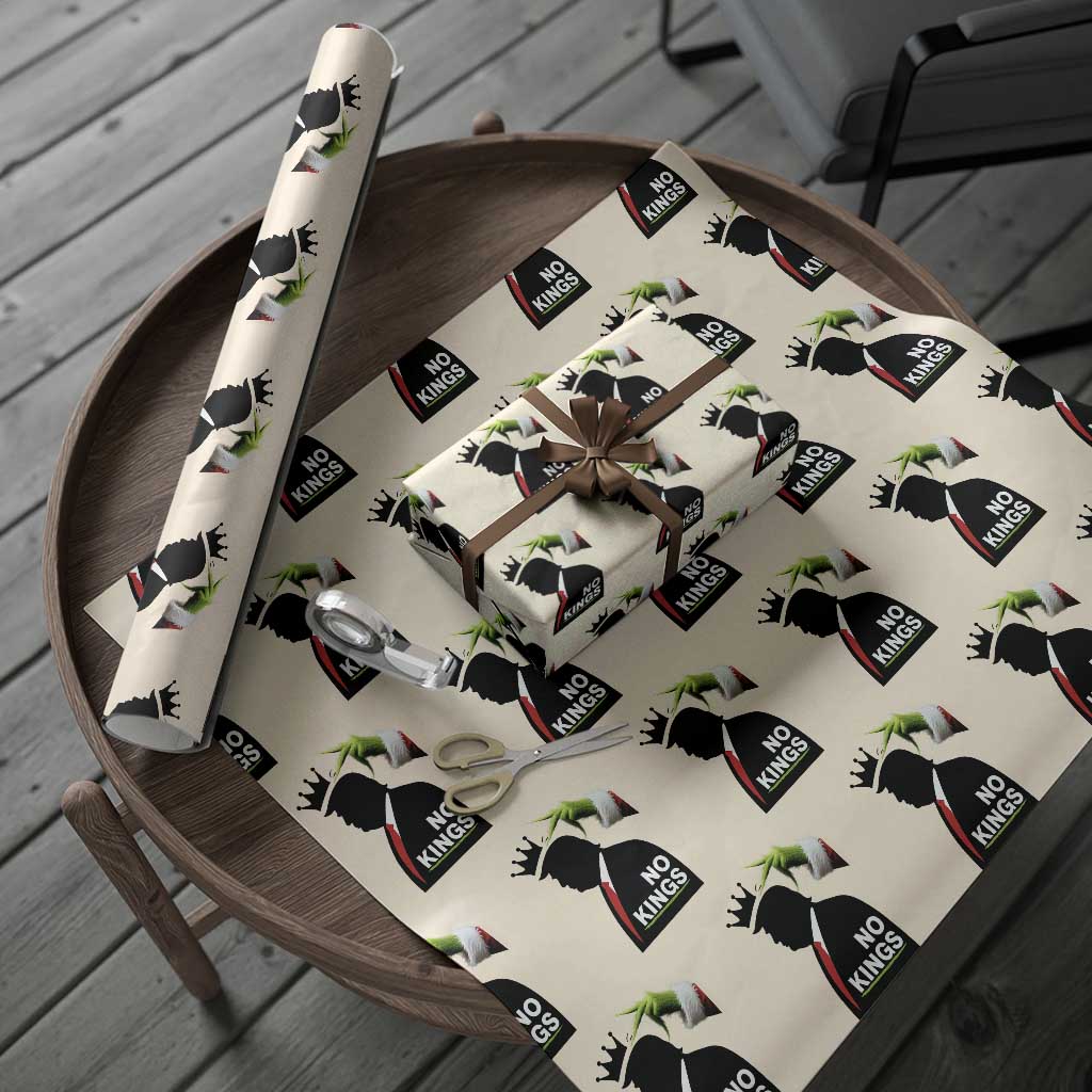 Funny Christmas No Kings in America Wrapping Paper Roll TS10
