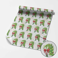 Funny Christmas Pig In Green Hand Naughty Wrapping Paper Roll Pet Lover Gift - Wonder Print Shop