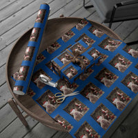 Funny Christmas Pig Selfie With Santa Gift Wrapping Paper Roll - Wonder Print Shop
