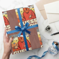 Funny Christmas Rpg Gamer Wrapping Paper Roll Guess l Will Die Retro Dice Santa Hat - Wonder Print Shop
