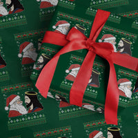 Funny Christmas Santa and Jesus Wrapping Paper Roll Most Wonderful Time Christian Holiday Gag Gift - Wonder Print Shop