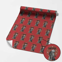 Funny Christmas Santa Godzilla Wrapping Paper Roll Santazilla Japanese Monster - Wonder Print Shop
