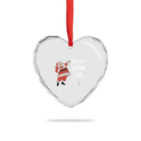 Funny Christmas Santa Heart Crystal Glass Ornament You Ain't Getting Shit Vintage Xmas Santa - Wonder Print Shop