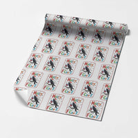 Funny Christmas Santa Raven Wrapping Paper Roll Merry F Caw F Joke Gift - Wonder Print Shop