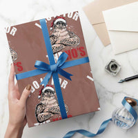 Funny Christmas Santa Wrapping Paper Roll I Do It For The Ho's - Wonder Print Shop