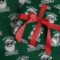 Funny Christmas Santa Wrapping Paper Roll Merry Rizzmas Sigmas Charisma Rizz Santa Claus - Wonder Print Shop