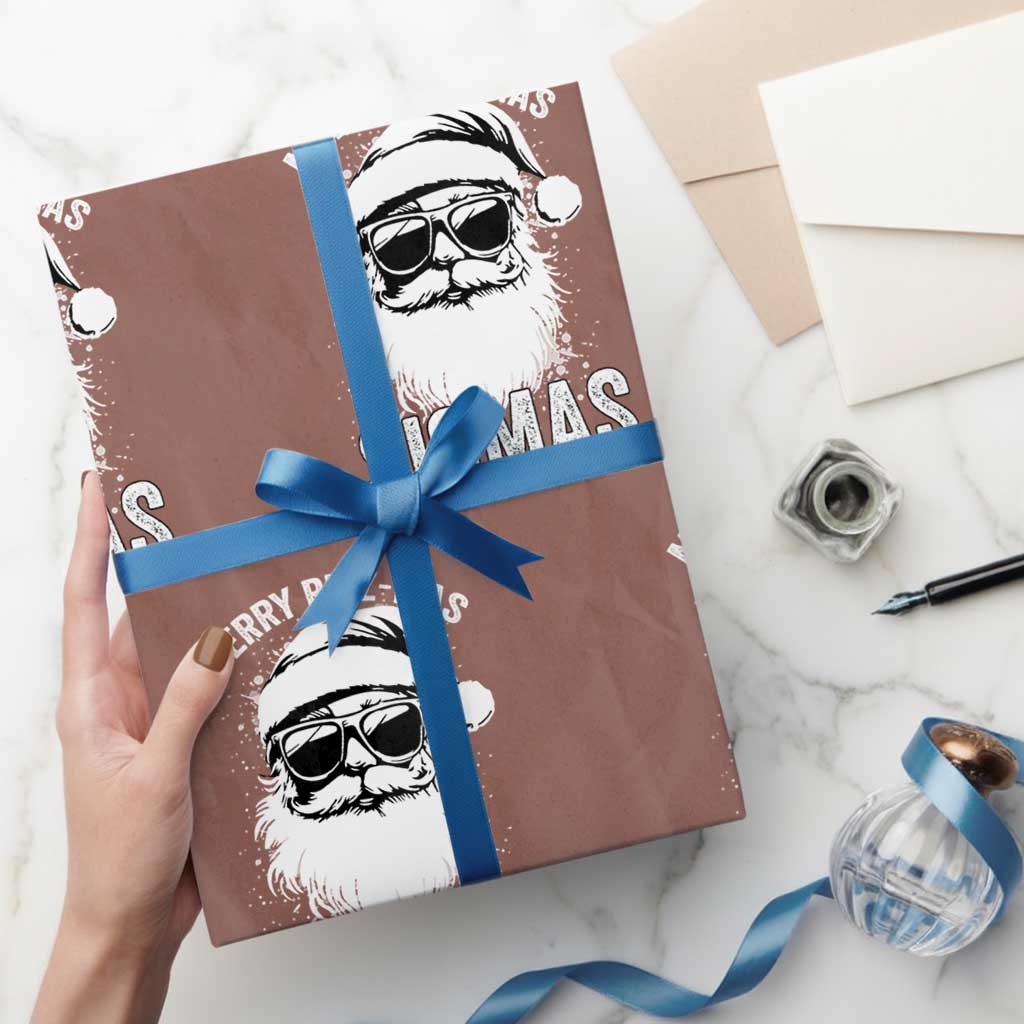 Funny Christmas Santa Wrapping Paper Roll Merry Rizzmas Sigmas Charisma Rizz Santa Claus - Wonder Print Shop