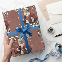 Funny Christmas Santa Wrapping Paper Roll Nothing For You Whore Dirty Xmas Jokes - Wonder Print Shop