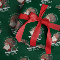 Funny Christmas Santa Wrapping Paper Roll You Should See The Size Of My Sack Presents - Wonder Print Shop