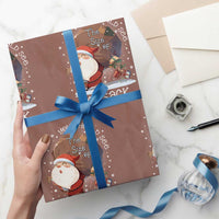 Funny Christmas Santa Wrapping Paper Roll You Should See The Size Of My Sack Presents - Wonder Print Shop