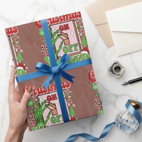 Funny Christmas Season Wrapping Paper Roll Switch Red And Green Skeleton Hand - Wonder Print Shop