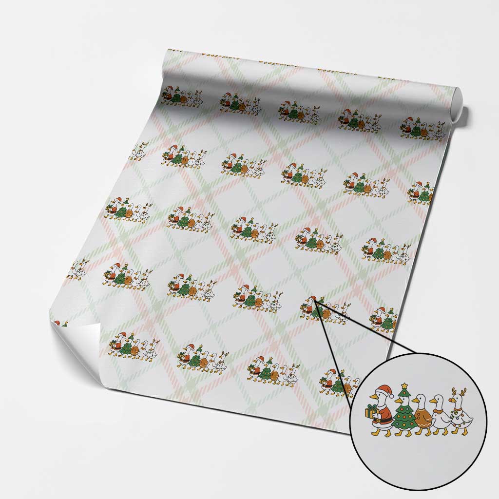Funny Christmas Silly Goose Poultry Animal Lovers Wrapping Paper Roll - Wonder Print Shop