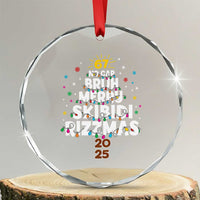 Funny Christmas Six Seven Meme Crystal Glass Ornament 67 No Cap Bruh Merry Skibidi Rizzmas 2025 - Wonder Print Shop