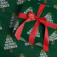 Funny Christmas Six Seven Meme Wrapping Paper Roll 67 No Cap Bruh Merry Skibidi Rizzmas 2025 - Wonder Print Shop