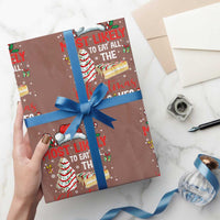 Funny Christmas Squad Wrapping Paper Roll Most Likely To Eat All The Christmas Tree Cakes - Wonder Print Shop