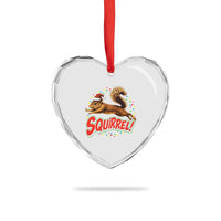 Funny Christmas Squirrel Heart Crystal Glass Ornament Xmas Vacation Holiday Movie - Wonder Print Shop