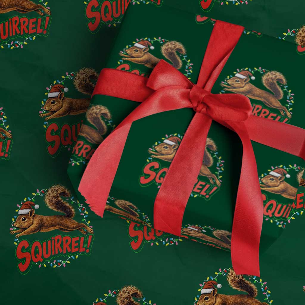 Funny Christmas Squirrel Wrapping Paper Roll Xmas Vacation Holiday Movie - Wonder Print Shop