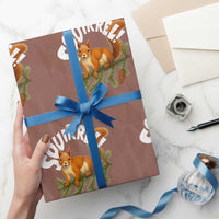 Funny Christmas Squirrel Wrapping Paper Roll Xmas Vacation Holiday Movie Pine Tree - Wonder Print Shop