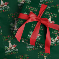 Funny Christmas Tea Lover Wrapping Paper Roll Nativi Tea Nativity Scene Christian Xmas - Wonder Print Shop