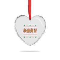 Funny Christmas Tech Support Heart Crystal Glass Ornament Computer Programmer Gift Here To Delete Cookies Ugly Xmas - Wonder Print Shop