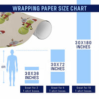 Funny Christmas Tennis Snowman Wrapping Paper Roll Tennis Lover Gift - Wonder Print Shop