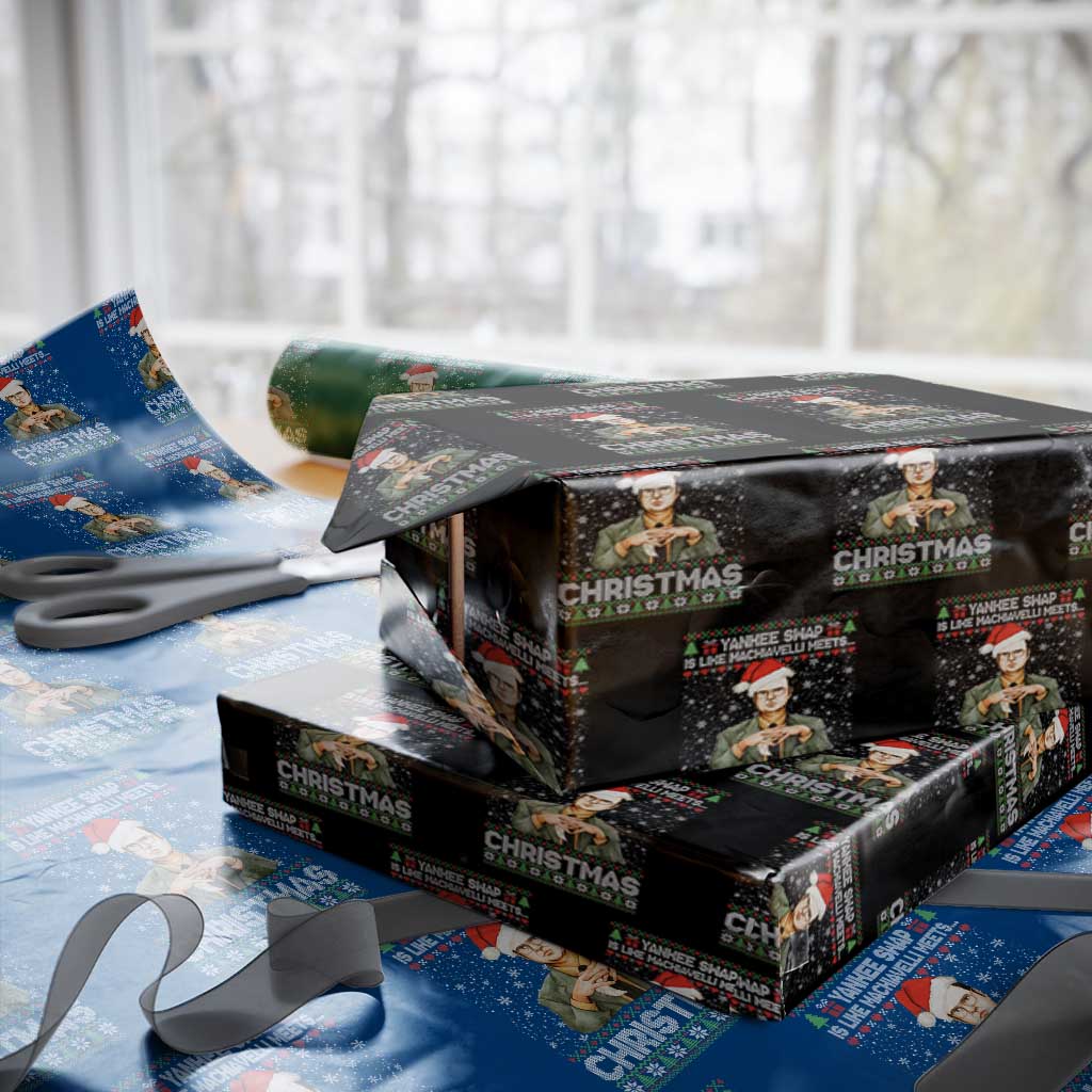 Funny Christmas The Office Movie Wrapping Paper Roll Yankee Swap Is Like Machiavelli Meets Christmas - Wonder Print Shop