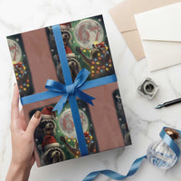 Funny Christmas Three Raccoons 67 Wrapping Paper Roll Trash Panda Moon Howling Six Seven Meme - Wonder Print Shop