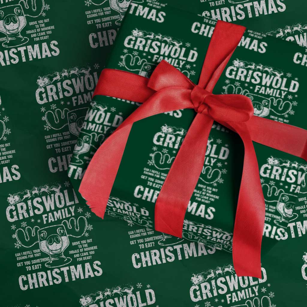 Funny Christmas Vacation Eggnog Wrapping Paper Roll Griswold Family Can I Refill Your Eggnogs Xmas Movie - Wonder Print Shop