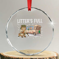 Funny Christmas Vacation Litter's Full Cat Crystal Glass Ornament Xmas Movie - Wonder Print Shop