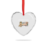 Funny Christmas Vacation Litter's Full Cat Heart Crystal Glass Ornament Xmas Movie - Wonder Print Shop
