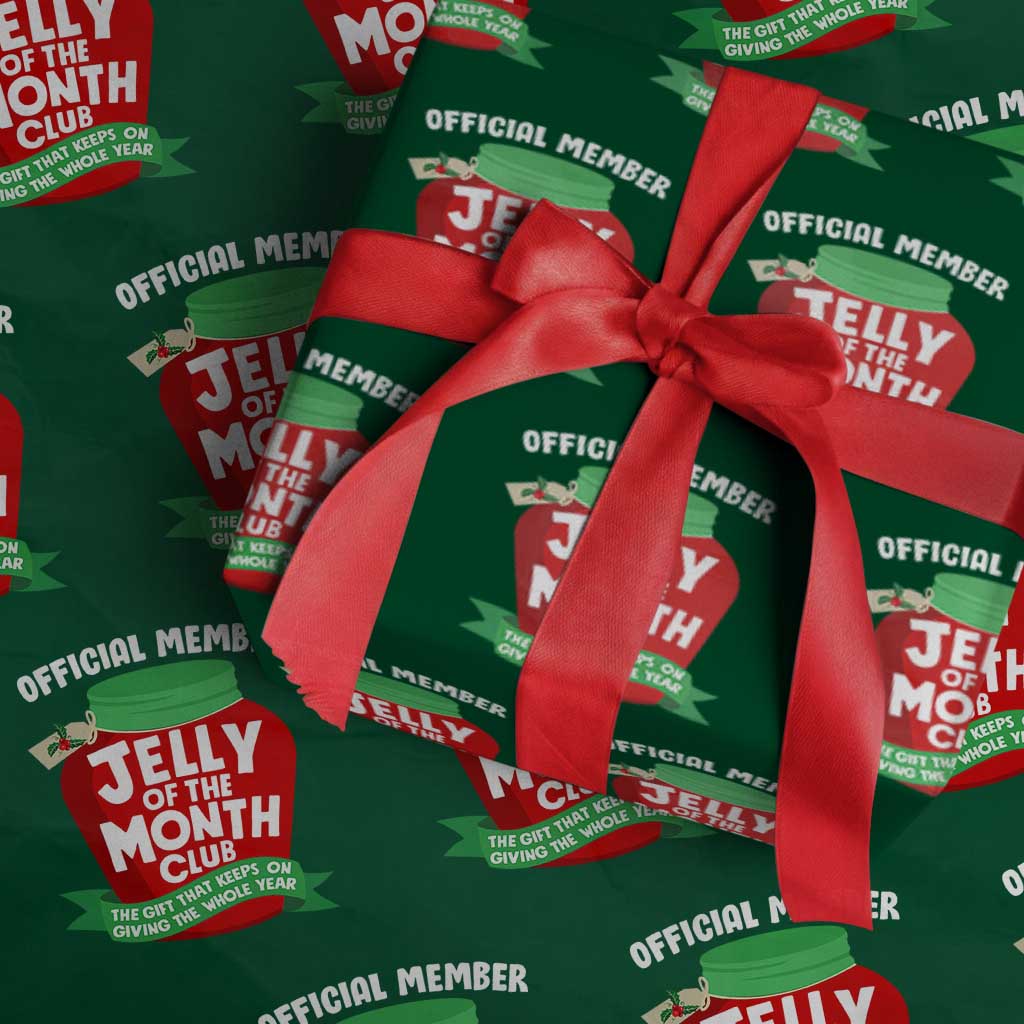 Funny Christmas Vacation Movie Wrapping Paper Roll Official Member Jelly Of The Month Club - Wonder Print Shop