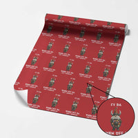 Funny Christmas Viking Gnome Wrapping Paper Roll Fy Da When Uff Da Isn't Enough Norwegian Santa Hat - Wonder Print Shop