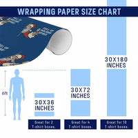 Funny Christmas Wine Wrapping Paper Roll Full Of Holiday Spirit Santa - Wonder Print Shop