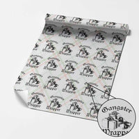 Funny Christmas Wrapping Paper Roll Gangster Wrapper Vintage Presents Gift - Wonder Print Shop