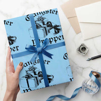 Funny Christmas Wrapping Paper Roll Gangster Wrapper Vintage Presents Gift - Wonder Print Shop